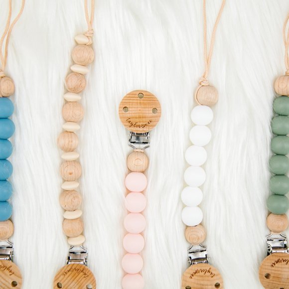 TAYLOR MAE® Non-Toxic BPA Free Pacifier Clips Tethers Holder Baby Teethers - Picture 16 of 17